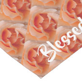 Chemin De Table Court CORAL ROSE Mariage Célébration Christian (Coin)