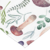 Chemin De Table Court Cosy Watercolor Champignons Motif    (Coin)