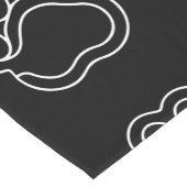 Chemin De Table Court Coucou à la ligne blanche de l'Amoureux des chiens (Coin)