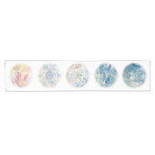 Chemin De Table Court Couleur d'aquarelle Mandala Runner (Horizontal)