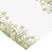 Chemin De Table Court Couleur de table fleurie jaune et vert (Coin)