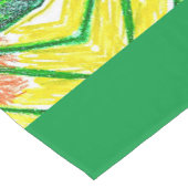 Chemin De Table Court Couleur de table Vert, Rose, Jaune (Coin)