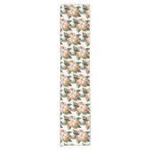 Chemin De Table Court Couleur d'eau Citrus Orange Table Runner (Devant)