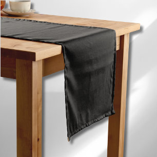 Chemin De Table Court Couleur Noir Onyx Professionnel   Classic Elegant