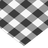 Chemin De Table Court Couleur personnalisée Buffle blanc noir Plaid Moti (Coin)