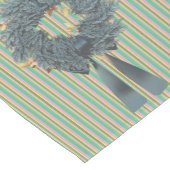 Chemin De Table Court Courbe avec ruban vert Grandes Simples (Coin)
