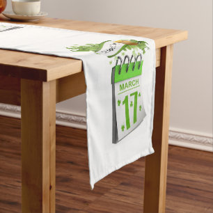 Chemin De Table Court Coureur de nappes Saint Patrick's Day