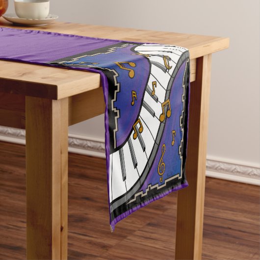 Chemin De Table Court Coureur de table à thème musical (In Situ)