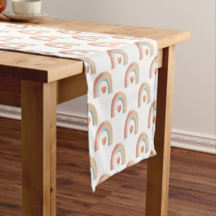 Chemin De Table Court Coureur de table Boho Rainbow moderne - Eart Water