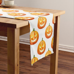 Chemin De Table Court Coureur de table Citrouille d'Halloween