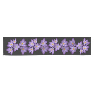 Chemin De Table Court Coureur de table courte crocus pourpre