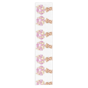 Chemin De Table Court Coureur de table courte rose de l'ours en peluche