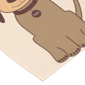 Chemin De Table Court Coureur de table de chien Brown (Coin)