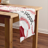 Chemin De Table Court Coureur de table de conception de base-ball person (In Situ)