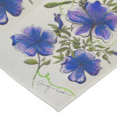 Chemin De Table Court Coureur de table de fleurs violettes (Coin)