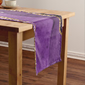 Chemin De Table Court Coureur de table de Parties scintillant en or viol (In Situ)