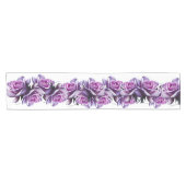 Chemin De Table Court Coureur de table de Roses violets (Horizontal)