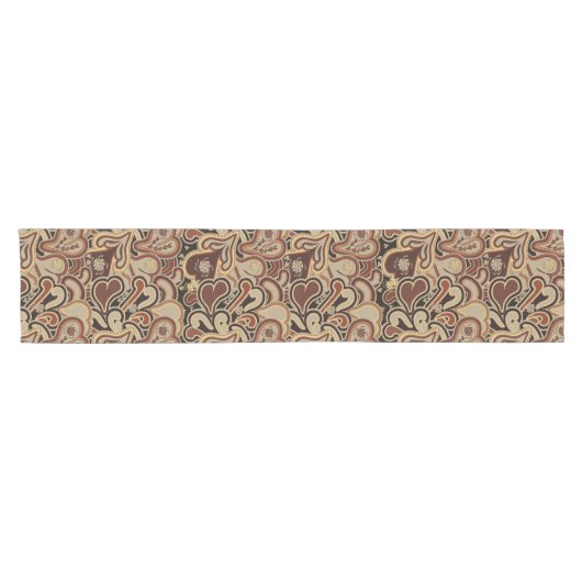 Chemin De Table Court Coureur de table d'impression Latte Paisley (Horizontal)