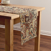 Chemin De Table Court Coureur de table d'impression Latte Paisley (In Situ)