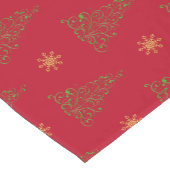 Chemin De Table Court Coureur de table Festive Red Christmas (Coin)
