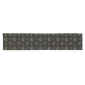 Chemin De Table Court Coureur de table Gold & Black Citrouille 14 pouces (Horizontal)