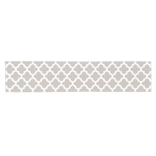 Chemin De Table Court Coureur de table gris chaud (Horizontal)