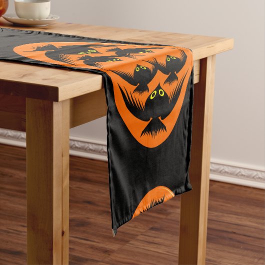 Chemin De Table Court Coureur de table Halloween Crows (In Situ)