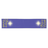 Chemin De Table Court Coureur de table Peace on Earth Star (Horizontal)