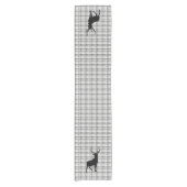 Chemin De Table Court Coureur de table Plaid & Deer gris (Devant)