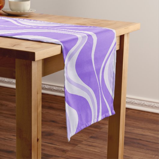 Chemin De Table Court Coureur de table Purple Waves (In Situ)