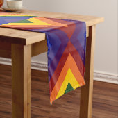 Chemin De Table Court Coureur de table Rainbow Chevrons (In Situ)