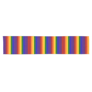 Chemin De Table Court Coureur de table Rainbow Stripes