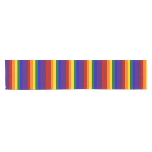 Chemin De Table Court Coureur de table Rainbow Stripes (Horizontal)
