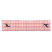 Chemin De Table Court Coureur de table Red Plaid & Deer (Horizontal)