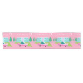 Chemin De Table Court Coureur de table Retro Pink Palm Springs (Horizontal)