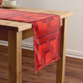 Chemin De Table Court Coureur de table Retro Red Trellis (In Situ)