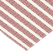 Chemin De Table Court Coureur de table rouge et blanc (Coin)