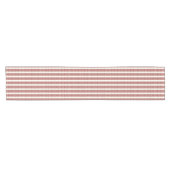 Chemin De Table Court Coureur de table rouge et blanc (Horizontal)