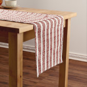 Chemin De Table Court Coureur de table rouge et blanc (In Situ)