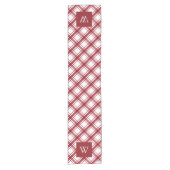 Chemin De Table Court Coureur de table rouge et blanc (Devant)