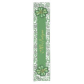 Chemin De Table Court Coureur de table Shamrock Monogramme (Devant)