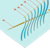 Chemin De Table Court Coureur de table Turquoise Chanukah (Coin)