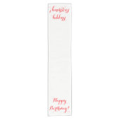 Chemin De Table Court Coureur de Tableau de joyeux anniversaire (Devant)