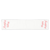 Chemin De Table Court Coureur de Tableau de joyeux anniversaire (Horizontal)