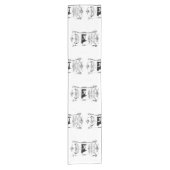 Chemin De Table Court Coureur de Tableau de vache au marché (Devant)