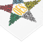 Chemin De Table Court Coureur oriental de Tableau d'étoile (Coin)