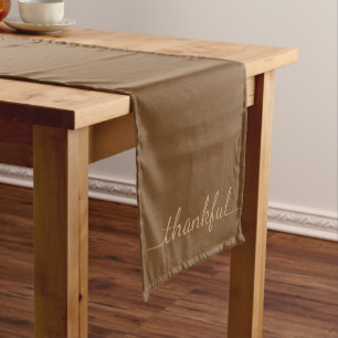 Chemin De Table Court Coureur reconnaissant de table de thanksgiving