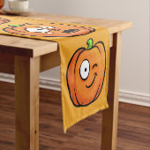 Chemin De Table Court Coureurs de table Citrouille d'Halloween (In Situ)