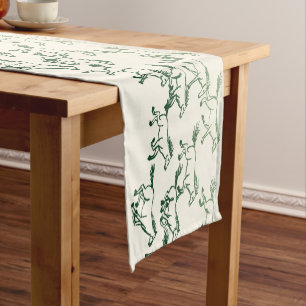Chemin De Table Court Courir des Chevaux gratuits dans Green Table Runne