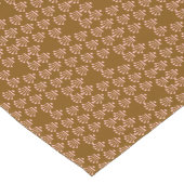 Chemin De Table Court Couronnes roses marron (Coin)